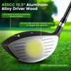 Costway 9 Pcs Men's Complete Golf Club Set Right Handed With 460cc Alloy Driver Irons Gray