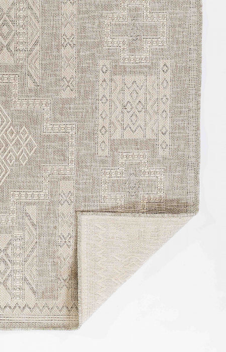 Nyra Transitional 6'6\" x 9'0\" Area Rug in Grey Indoor Area Rug