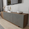 Nordika Riva 72" TV Stand - Walnut|Meuble pour téléviseur Riva Nordika de 72 po - noyer