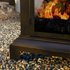 Outsunny 26" Fire Pit With Poker, Chimney Style Wood Burning Firepit, Black|Outsunny Foyer A Bois De 26 Po Avec Tisonnier, De Style Cheminee, Noir