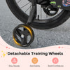 Costway 18" Kid's Bike With Training Wheels Adjustable Handlebar & Seat Handbrake Pink