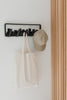 Umbra Modern Skyline Multi-Hook Coat Rack - Black|Portemanteau moderne Skyline de Umbra à crochets multiples - noir