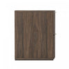 Clive Mid-Century Modern 22" Nightstand in Walnut and Gold (2-Drawer) | Table de nuit Clive style milieu du siecle 56 cm en noyer et or (2 tiroirs)