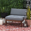 Summerlyn Fabric Indoor/Outdoor Patio Chair - Walnut|Fauteuil de terrasse Summerlyn en tissu pour l’intérieur et l’extérieur - noyer
