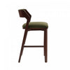 Patricia Modern Wood Upholstered Barstool in Turtle Green - Set of 2 | Tabouret de bar moderne en bois Patricia avec revetement en tissu vert tortue - Lot de 2
