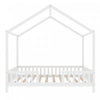 Paul Montessori Floor Bed with Canopy and High Railings,Twin Size，White Twin Bed | Paul Lit Montessori au sol avec baldaquin et barrieres hautes, Taille Simple, Blanc