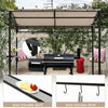 7'x4.5' Grill Gazebo Outdoor Patio Garden Bbq Canopy Shelter Storage Hook Beige