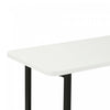 Celine Contemporary Modern 71" Console Table in White (2-Shelf) | Console contemporaine moderne Celine 180 cm en blanc (2 etageres)