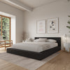Kanso Low Platform Bed Set King Bed | Kanso Lit a Plateforme Basse avec Tete de Lit