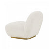 Edina Modern Boucle Lounge Chair in White - Set of 2 | Fauteuil lounge moderne Edina en boucle blanc - Lot de 2