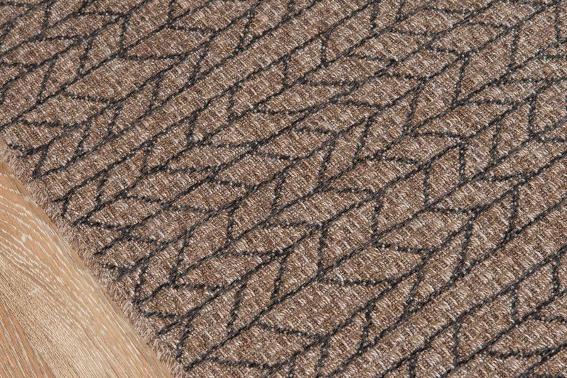Linden Contemporary 2'0\" x 10'0\" Runner Rug in Brown Indoor Area Rug