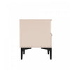 Amara Modern 20" Nightstand in Pale Rose and White (1-Drawer) - Set of 2 | Table de nuit moderne Amara 20" en rose pale et blanc (1 tiroir) - Lot de 2