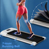 Superfit 0.6-3.8mph Walking Pad Under Desk Treadmill With Remote Control And Led Display Grey