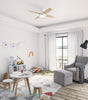 Dempsey Low Profile Ceiling Fan with Light Fixture - White | Ventilateur de plafond Dempsey à profil bas avec luminaire - Blanc