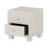 Sophia Elegant Velvet Nightstand with Drawers and Button-Tufted Design,Beige | Sophia Table de Nuit Elegante en Velours avec Tiroirs et Design Capitonne, Beige
