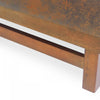 Harrison Large Ottoman Coffee Table with Faux Leather and Storage Function - Brown | Grande Table Basse Ottoman Harrison en Similicuir avec Fonction de Rangement - Marron