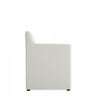 Anna Square Modern Vegan Leather Armchair in Stone Gray - Set of 2 | Fauteuil moderne en cuir vegetalien Anna Square en gris pierre - Lot de 2