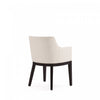 Gansevoort Modern Wood Vegan Leather Armchair in Ivory - Set of 2 | Fauteuil en bois moderne Gansevoort en cuir vegetalien ivoire - Lot de 2