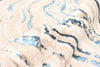 Clara Blue Rug 5'0" x 8'0" | Tapis Contemporain/Moderne Clara 5'0" x 8'0" en Bleu