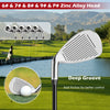 Costway 9 Pcs Women's Complete Golf Club Set Right Handed With 460cc Alloy Driver Irons Pink