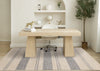 Covington Beige Grey Striped Design Rug, 7'10" x 10'6" Indoor Area Rug | Tapis Covington beige et gris a rayures, 7'10" x 10'6"