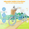 Prorider 16" Kid's Bike With Training Wheels Adjustable Handlebar Seat Handbrake Blue