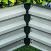 Outsunny 4' X 2' X 1' Raised Garden Bed, Galvanized Steel Planter Box For Vegetables, Flowers, Herbs|Outsunny Parterre De Fleur Rectangulaire Potager De Jardin Jardinieres Bac A Fleurs Panneaux Modulab