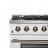 Forno Galiano 36-inch Gas Range in White, 5.36 cu.ft. - FFSGS6244-36WHT | Cuisiniere a gaz Galiano de 36 po en blanc, 5,36 pi³ - FFSGS6244-36WHT