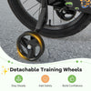 Costway 18" Kid's Bike With Training Wheels Adjustable Handlebar & Seat Handbrake Green