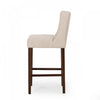 Bruce 30.5" Counter Height Bar Stools Set Of 2 With Metal Legs And Fabric Upholstery - Beige | Ensemble De 2 Tabourets De Bar Bruce De 30,5 Po – Hauteur Comptoir – Pattes En Metal Et Tissu Rembourre - Beige