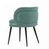 Kaya Modern Wood Velvet Dining Chair in Mint Green - Set of 2 | Chaise de salle a manger Kaya en bois moderne et velours vert menthe - Lot de 2