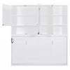 Ethan Space-Saving Murphy Bed with Storage and Foldable Design,Twin Size,White Twin Bed  | Ethan Lit escamotable gain de place avec rangement et design pliable, Taille simple, Blanc