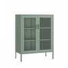 Amelia Modern 32" Metal Accent Cabinet in Sage Green | Armoire d’appoint moderne Amelia 32" en metal vert sauge