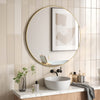 Umbra Hubba Wall Mirror - Brass|Miroir mural Hubba de Umbra - laiton