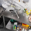 Homcom Stainless Steel Prep Table, Heavy Duty Workbench Table|Homcom Table De Preparation En Acier Inoxydable, Table D'etabli Robuste