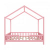 Paul Montessori Floor Bed with Canopy and High Railings,Full Size, Pink Full Bed | Paul Lit Montessori au sol avec baldaquin et barrieres hautes, Taille Double, Rose