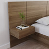 Nordika Milano Floating Nightstand Extension Panel Set Of 2 - Brown Oak|Ensemble 2 panneaux d’extension pour table de nuit flottante Milano Nordika - chêne brun