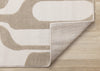 Leopold Modern Mid-Century Beige Cream Area Rug - 2'7" x 4'11"|Carpette Leopold beige et crème de style moderne du milieu du 20e siècle - 2 pi 7 po x 4 pi 11 po