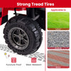 Costway Kids Ride On Electric Atv 6v 4-wheeler Quad Car With One-button Start Tread Tires Red