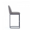 Serena Modern Metal Upholstered Barstool in Taupe - Set of 3 Bar Stool | Tabouret de bar moderne en metal et tissu Serena, taupe - Lot de 3