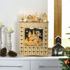 Homcom Christmas Advent Calendar, Wooden 24 Dasys Countdown To Christmas|Homcom Calendrier De L'avent De Noel, Compte A Rebours Jusqu'a Noel En Bois