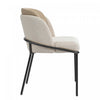 Olivia Set of 4 Modern Dining Chair with Slanted Legs and Adjustable Feet,Beige | Olivia Ensemble de 4 chaises de salle a manger modernes avec pieds inclines et pieds reglables, beige