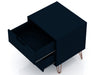Rockefeller Mid-Century Modern 20" Nightstand in Midnight Blue (2-Drawer) - Set of 2 | Table de nuit Rockefeller Mid-Century Modern 20" en bleu minuit (2 tiroirs) - Lot de 2