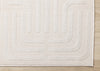 Leonardo Cream Beige Oriental Trellis Pattern Rug, 5'3" x 7'7" Indoor Area Rug | Tapis a motifs de treillis orientaux creme beige Leonardo, 5'3" x 7'7"