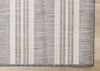 Jackson Cream Taupe Banded Stripes Rug, 7'10" 10'6" Outdoor Area Rug | Tapis Jackson a rayures creme taupe, 7'10'' x 10'6''