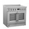 Forno Torino 36" French Door Induction Range, Stainless Steel - FFSIN0950-36 | Cuisiniere a induction Torino de 36 po avec portes francaises, acier inoxydable – FFSIN0950-36