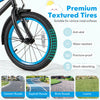 Costway 16" Kids Bike With Adjustable Saddle Handlebar Removable Training Wheels Handbrake Black