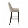 Beever Modern Chenille Wood Upholstered Barstool in Taupe - Set of 2 Bar Stool | Tabouret de bar moderne Beever en bois et tissu chenille taupe - Lot de 2