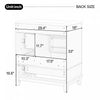 Emma 30" Solid Wood Bathroom Vanity with Ceramic Sink and Soft-Close Door, Grey | Emma Meuble-lavabo en bois massif de 30" avec vasque en ceramique et porte a fermeture douce, Gris