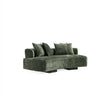 Verandah Mid-Century Modern 2-Piece Sofa Set in Olive Green | Ensemble de canape 2 pieces Verandah style mid-century modern en vert olive